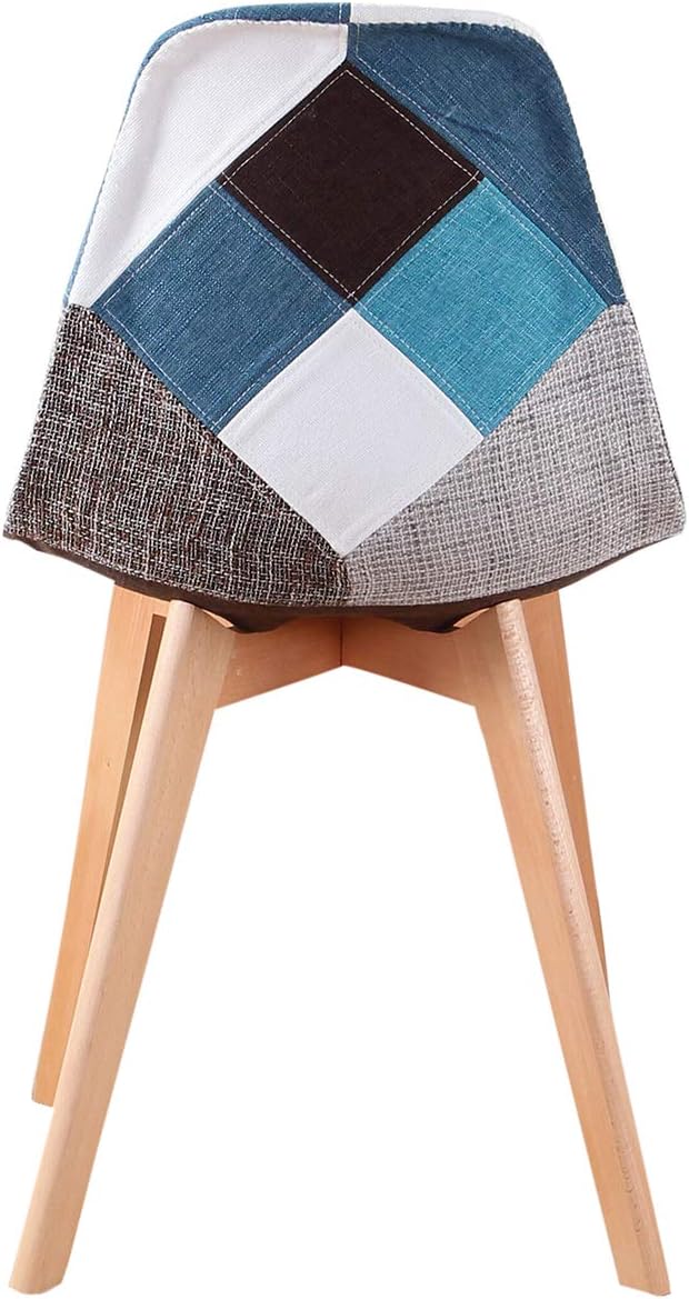 Silla Eames Patchwork Azul