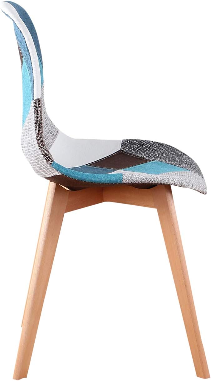 Silla Eames Patchwork Azul