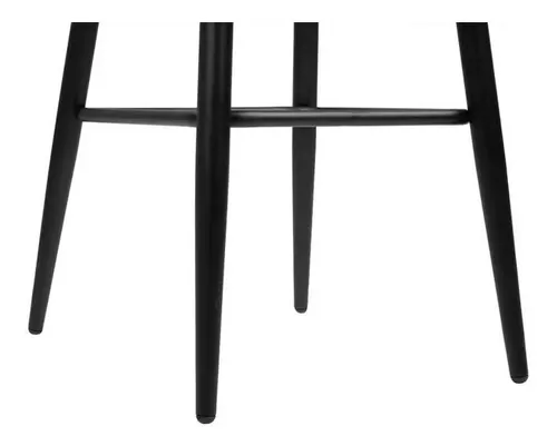 Piso de Bar Taburete Velvet 66cm Terciopelo Negro