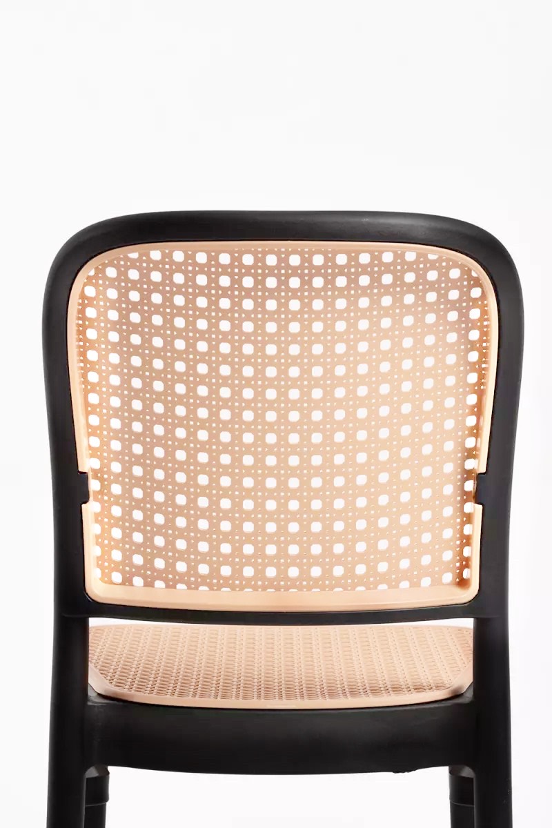 Silla Lombardia para Comedor o Terraza Negra