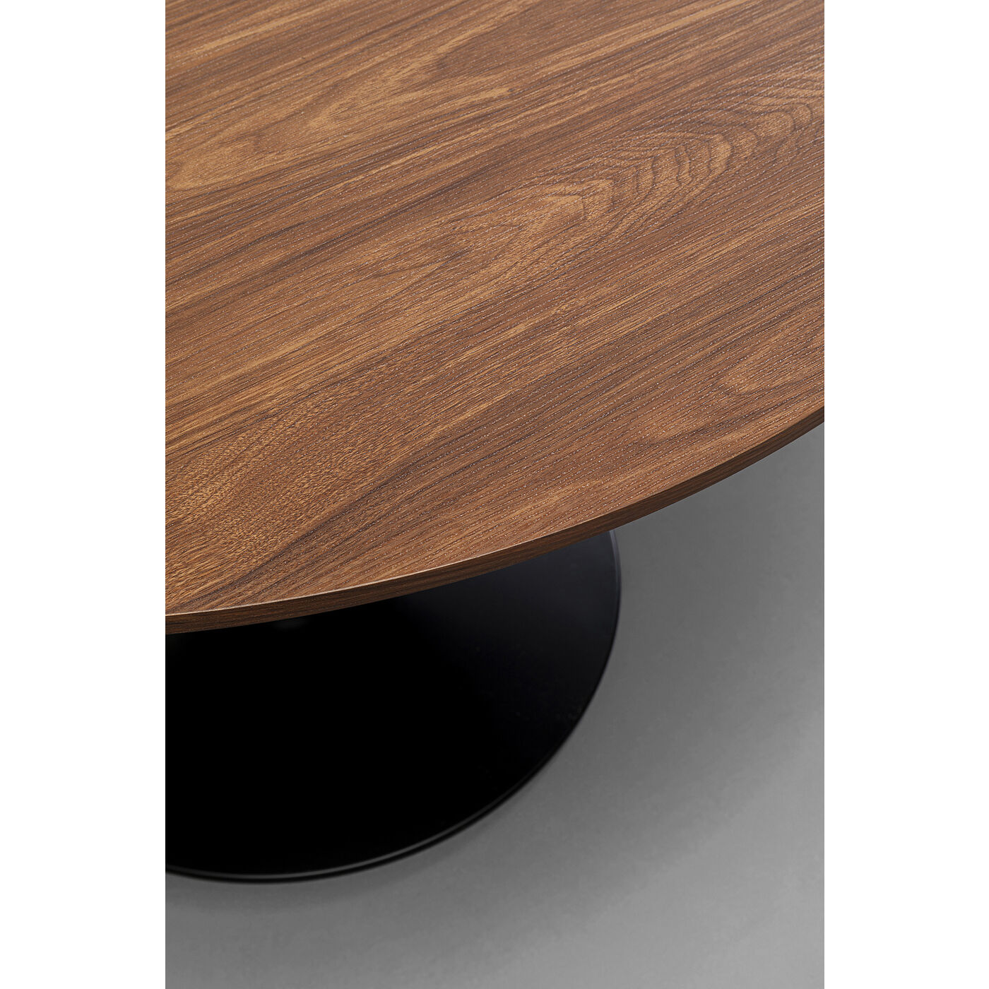 Mesa Comedor Redonda Tulip Wood 100cm Diametro Negra