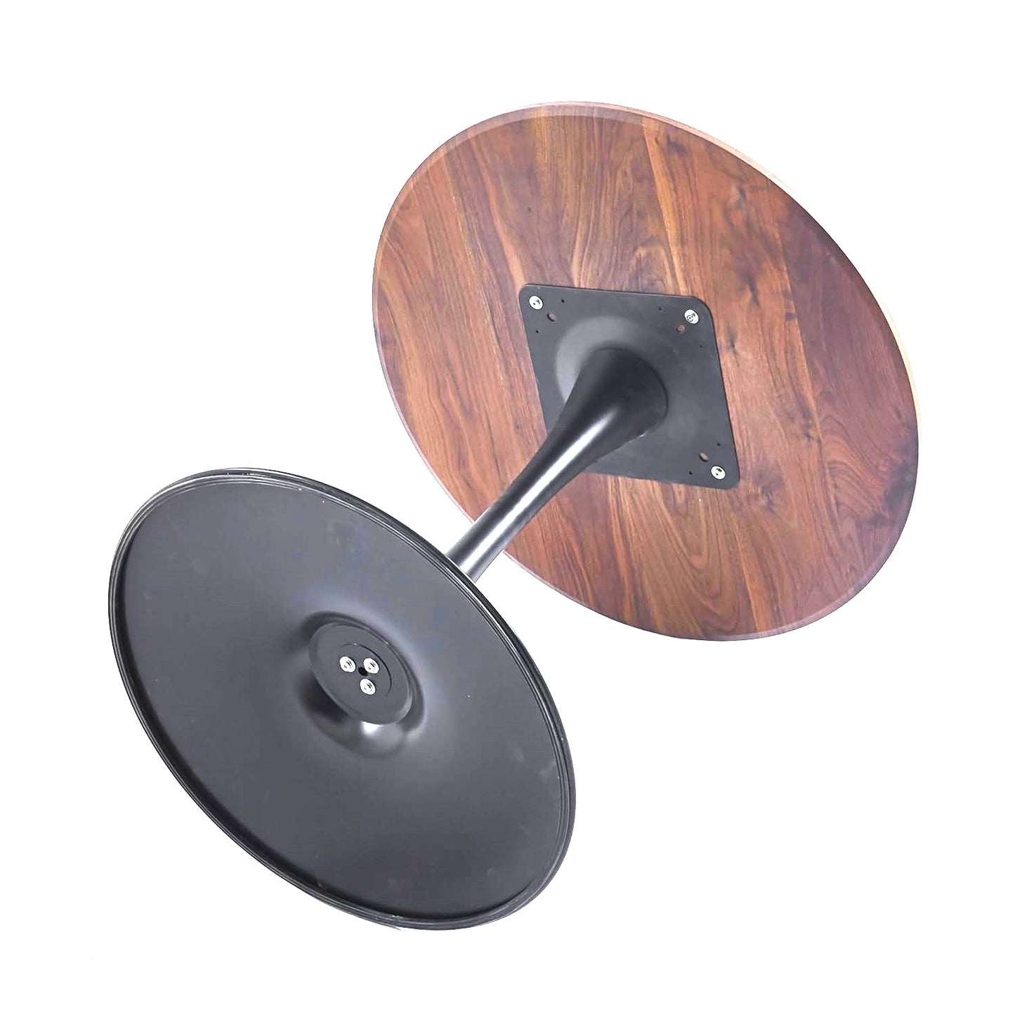Mesa Comedor Redonda Tulip Wood 80cm Diametro Negra