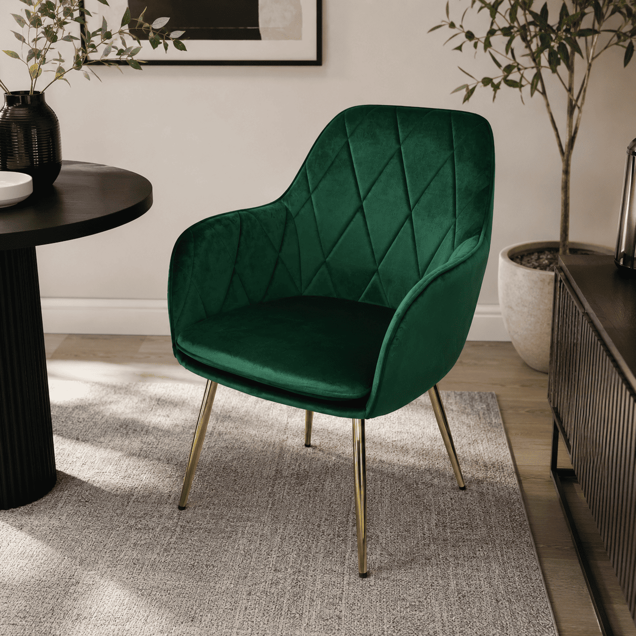 Butaca Sitial Velvet Diamond Verde