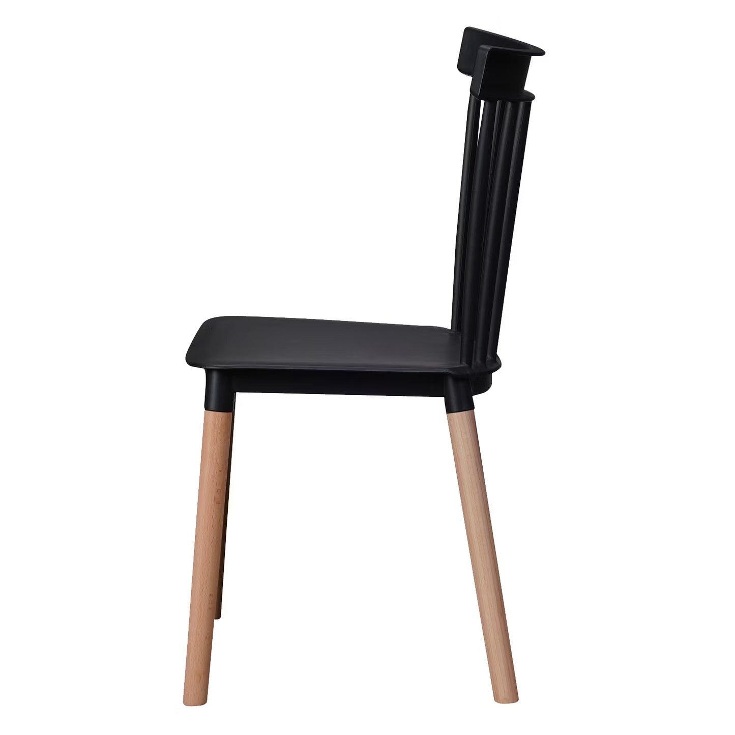 Pack 4 Sillas Windsor para Comedor o Terraza Negras