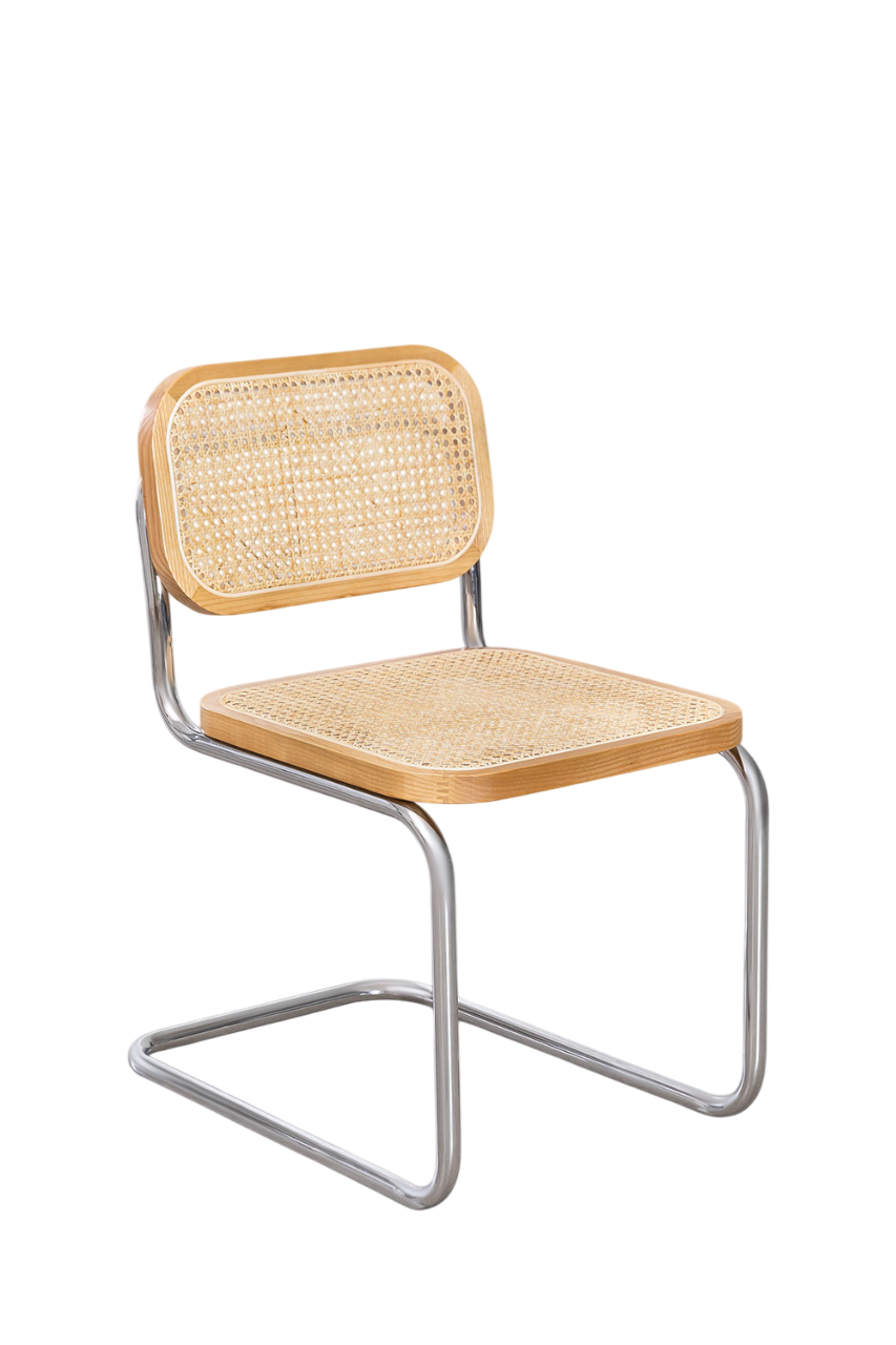 Silla Breuer Natural Madera y Ratán