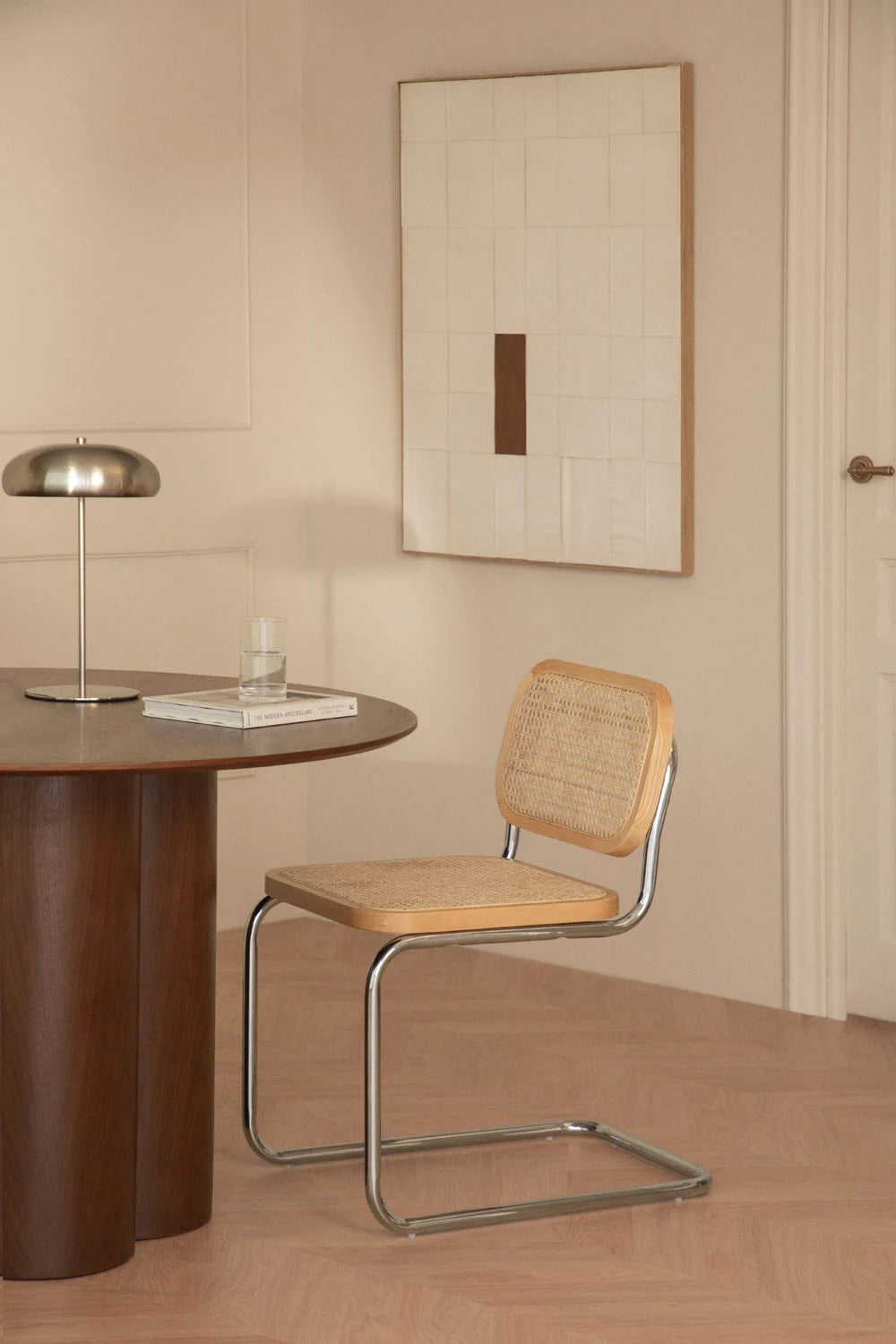 Silla Breuer Natural Madera y Ratán