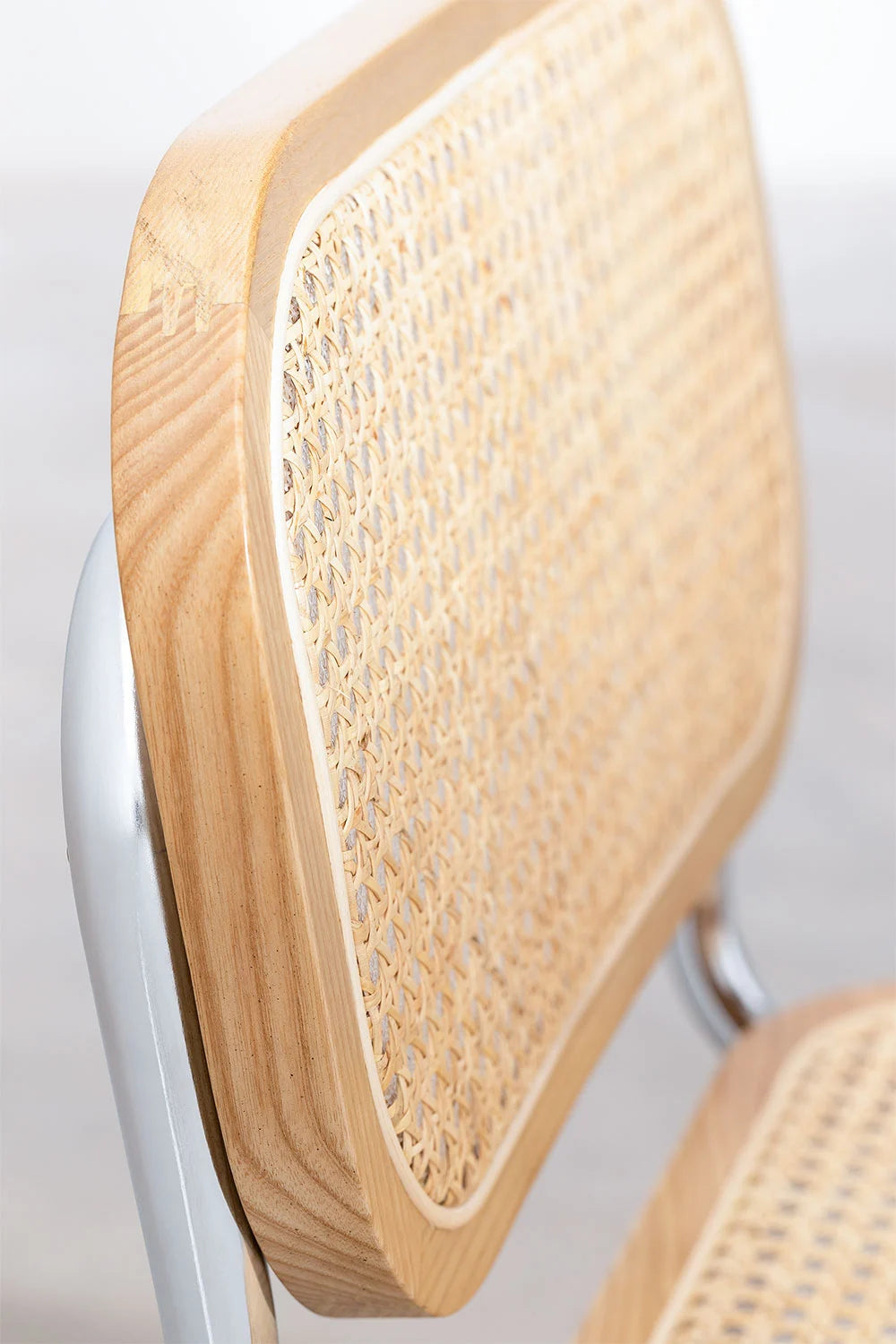 Silla Breuer Natural Madera y Ratán