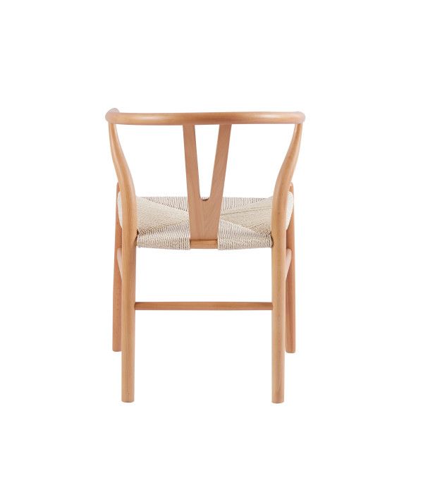 Silla Wishbone Natural para Comedor