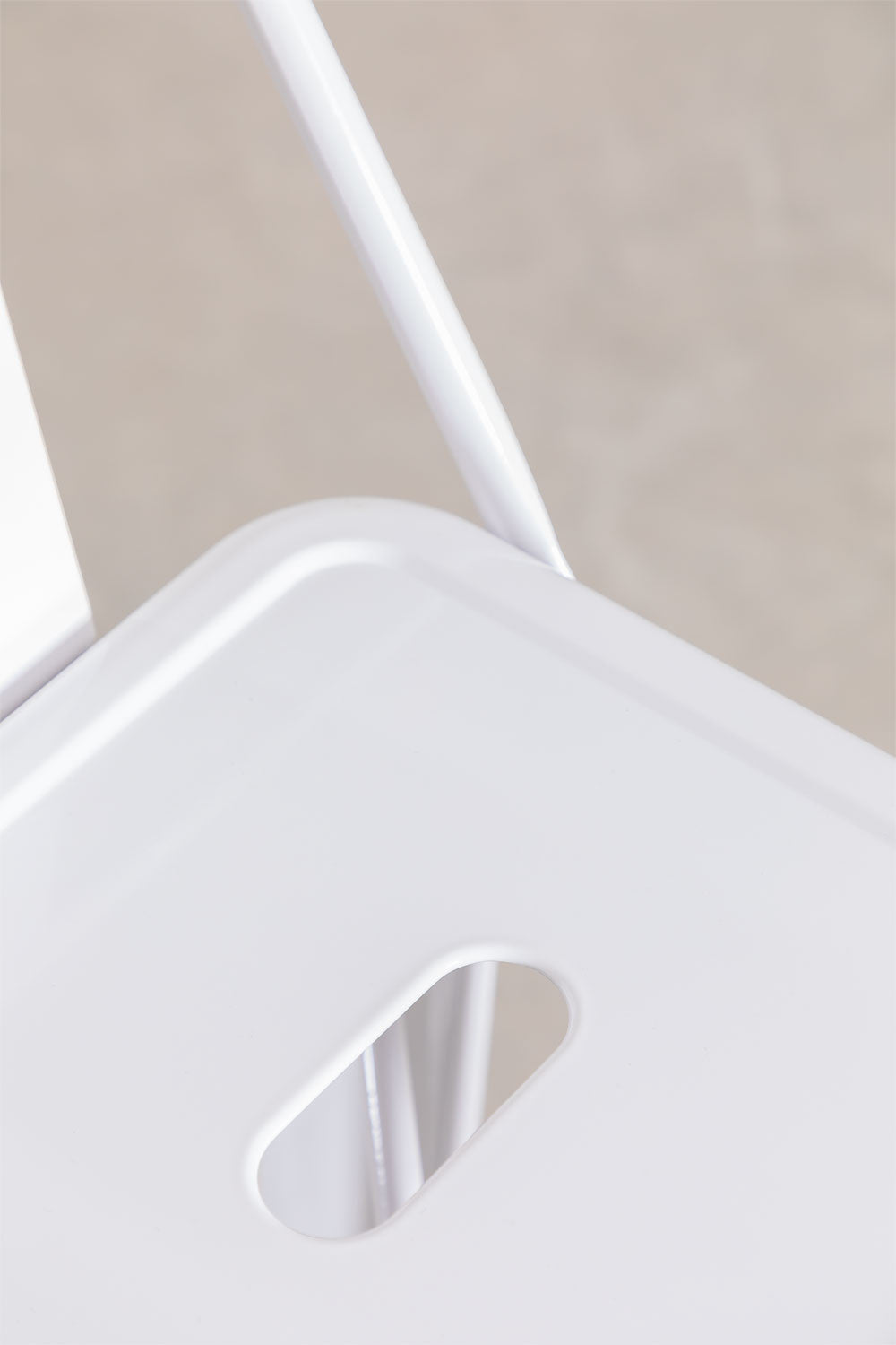 Taburete Tolix Clásico Blanco 66cm