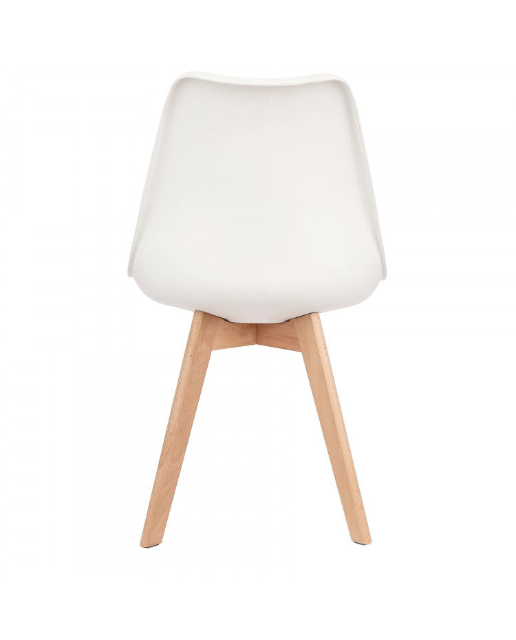 Pack 4 Sillas Eames Acolchada Blancas