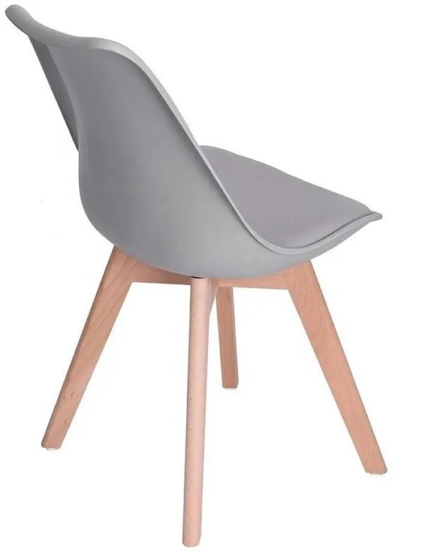 Pack 4 Sillas Eames Acolchada Gris