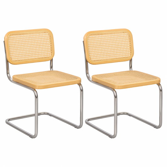 Pack 2 Sillas Breuer Natural Madera y Ratán