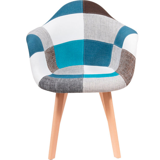 Pack 2 Butacas Sitial Poltronas Eames Patchwork