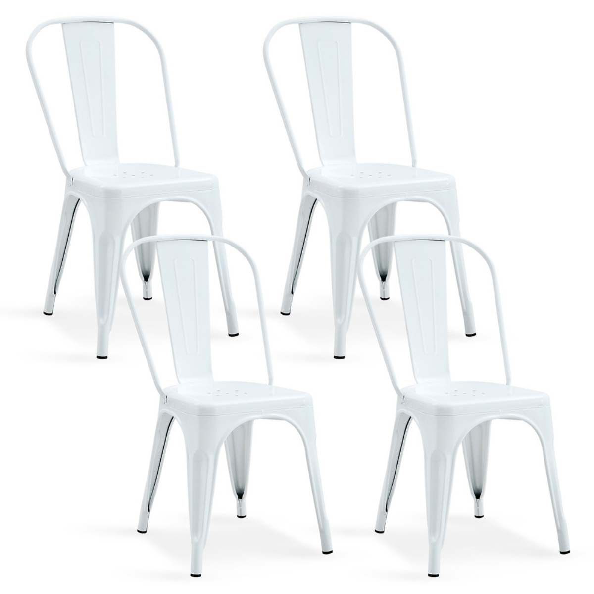 Pack 4 Sillas Tolix Color Blanco