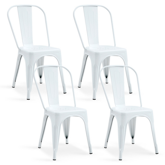 Pack 4 Sillas Tolix Color Blanco