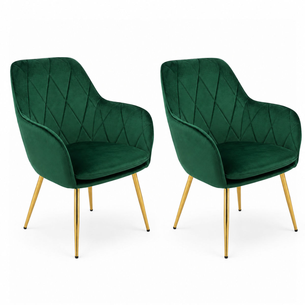 Pack 2 Butacas Sitiales Velvet Diamond Verde