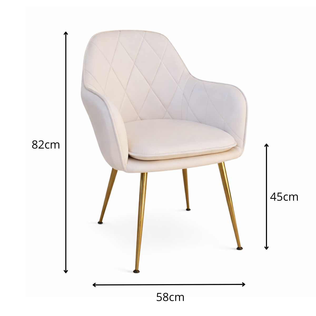 Butaca Sitial Velvet Diamond Beige