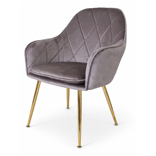 Butaca Sitial Velvet Diamond Gris