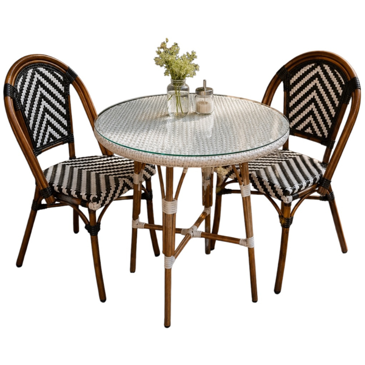 Silla Parisina para Cafetería o Restaurante Blanca