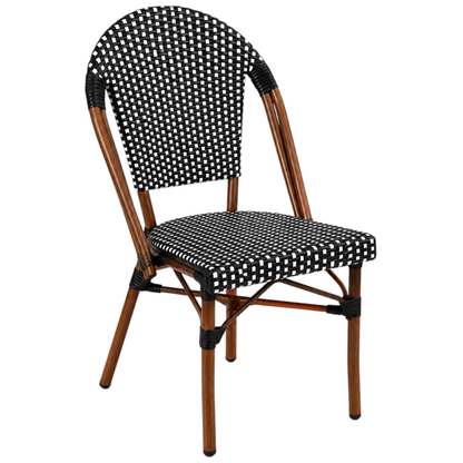 Silla Parisina para Cafetería o Restaurante Negra