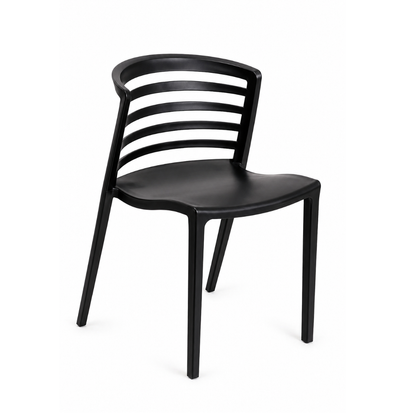 Pacl 4 Sillas Roma para Comedor o Terraza Negras