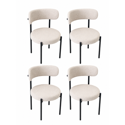 Pack 4 Sillas Capri Luxury Beige para Comedor