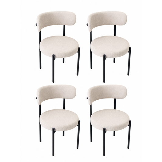 Pack 4 Sillas Capri Luxury Beige para Comedor