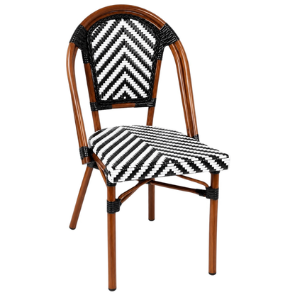 Silla Parisina para Cafetería o Restaurante Blanca