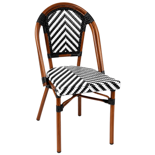 Silla Parisina para Cafetería o Restaurante Blanca
