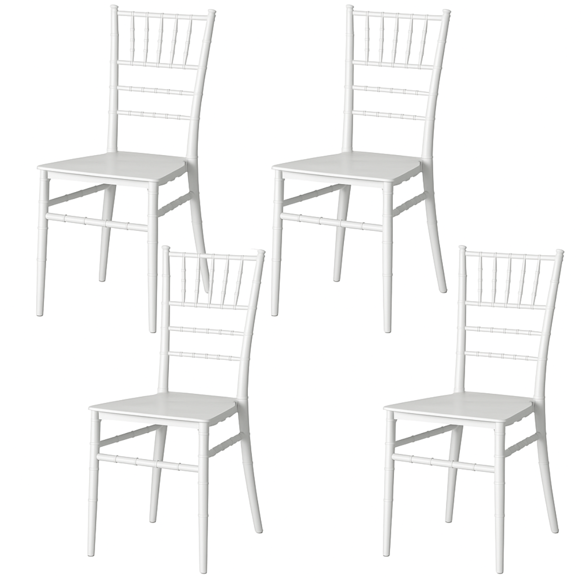 Pack 4 Sillas Chiavari Blanco