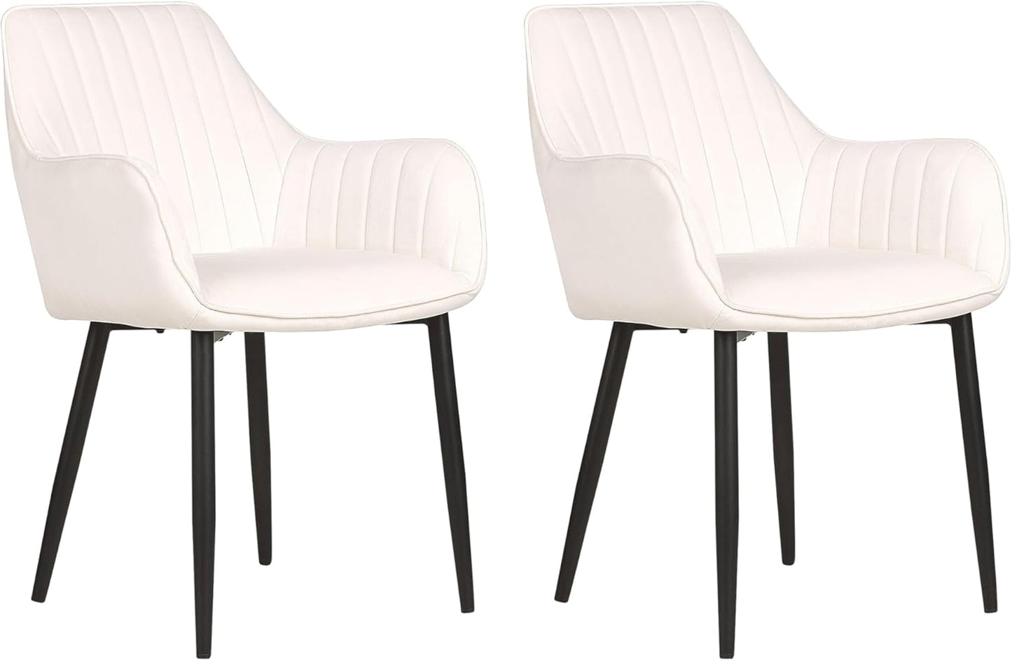 Pack 2 Sillas Butacas Sillón Poltronas Velvet Patas Negras