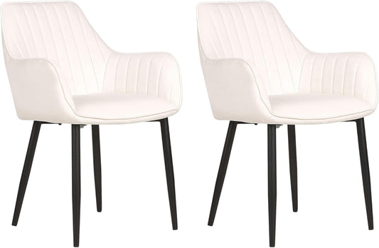 Pack 2 Sillas Butacas Sillón Poltronas Velvet Patas Negras