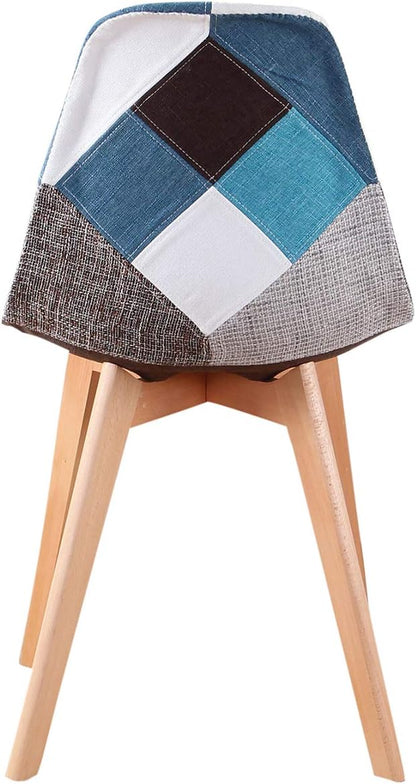 Silla Eames Patchwork Azul