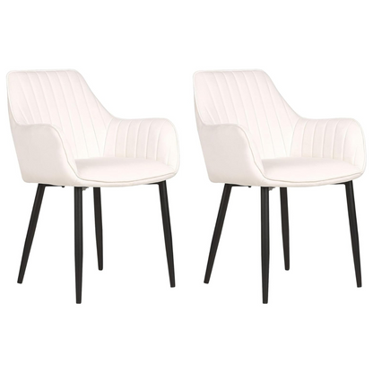 Pack 2 Sillas Butacas Sillón Poltronas Velvet Patas Negras