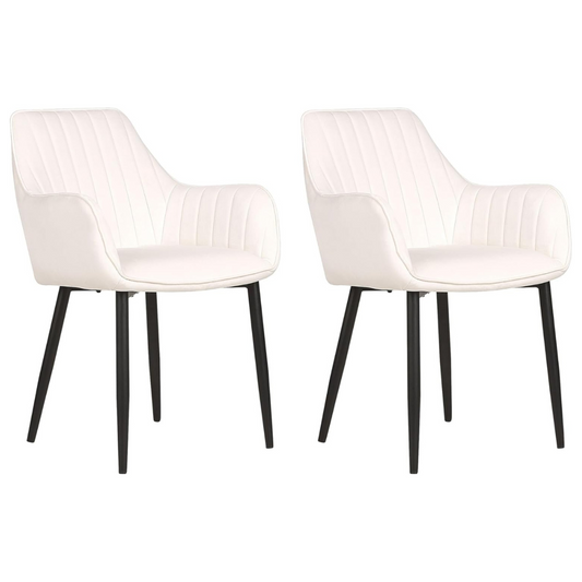 Pack 2 Sillas Butacas Sillón Poltronas Velvet Patas Negras