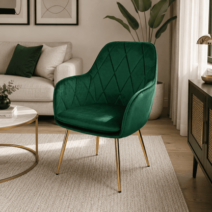 Butaca Sitial Velvet Diamond Verde