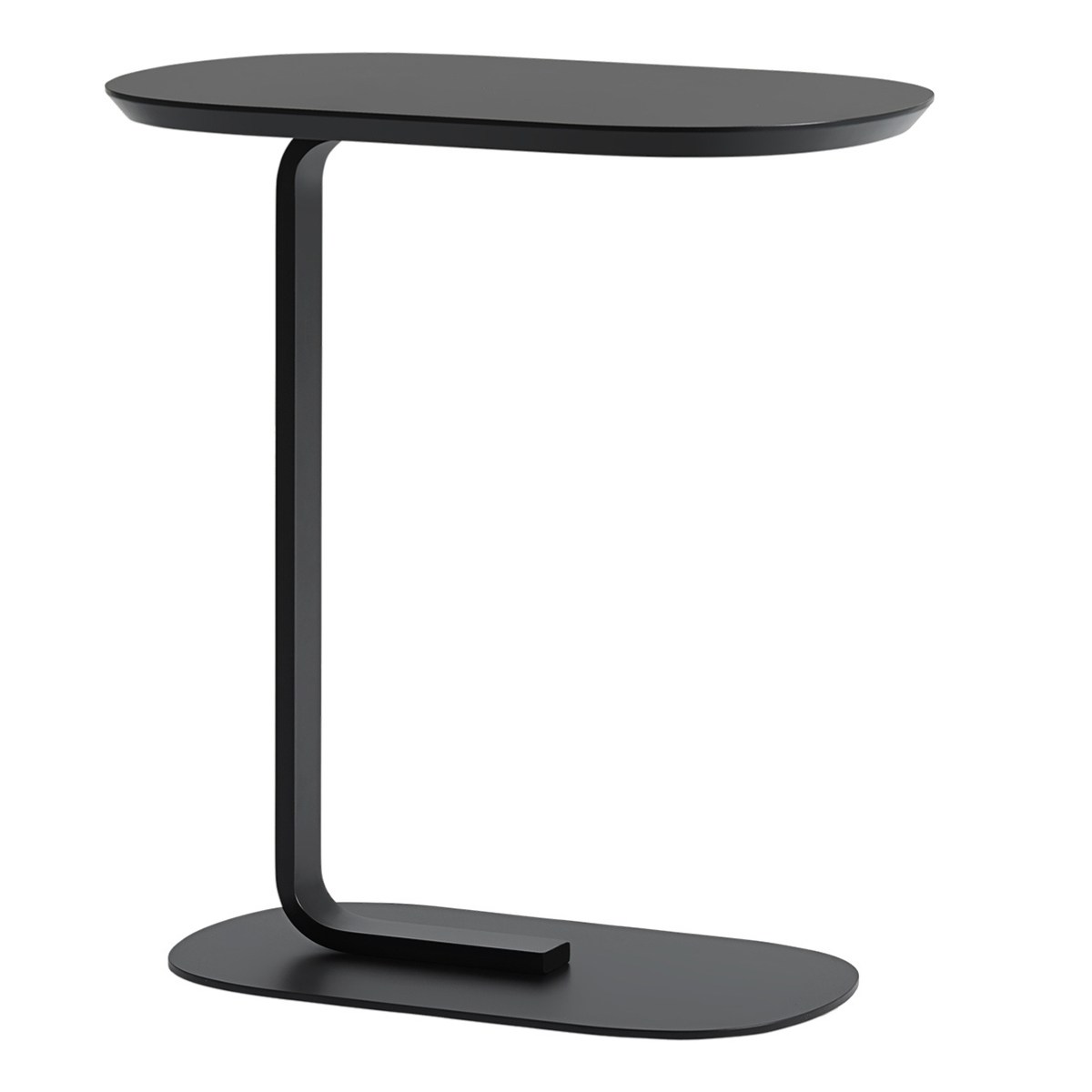 Mesa Lateral Auxiliar Minimalista Negro
