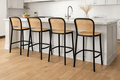 Taburete Delta Lombardia Piso De Bar O Terraza 66cm Negro
