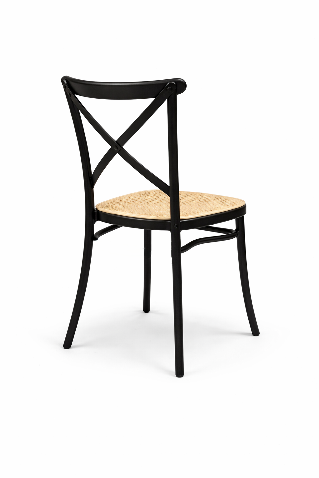 Silla Danubio Crossback Top Apilable Negra