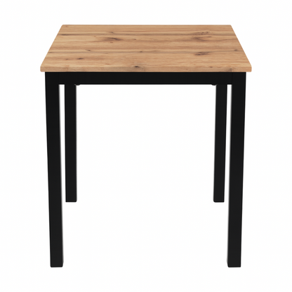 Combo Restaurante Mesa 60x60 y 4 Sillas Tolix Madera Negras