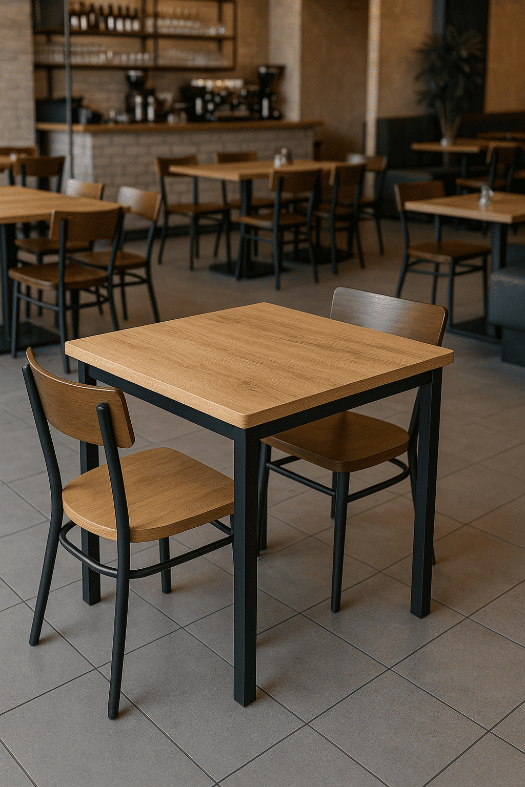 Mesa 60x60 Para Restaurante Cafetería Casino Terraza Comedor