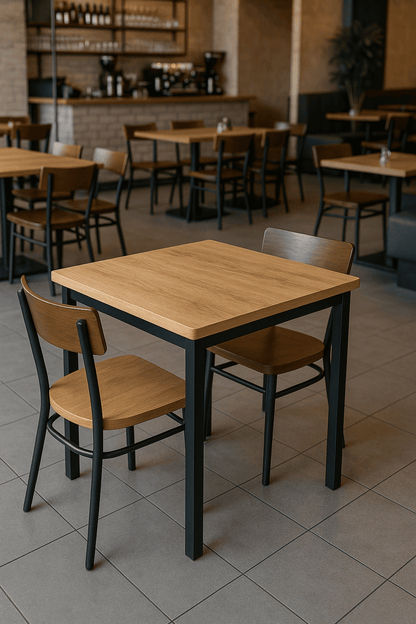 Mesa 60x60 Para Restaurante Cafetería Casino Terraza Comedor