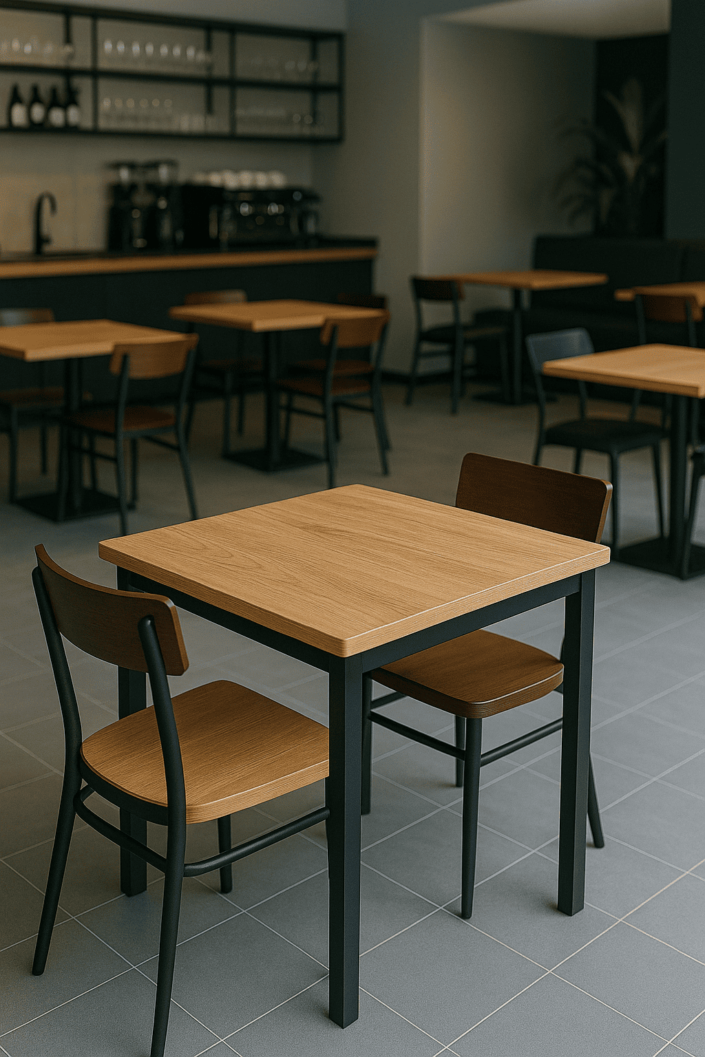 Mesa 60x60 Para Restaurante Cafetería Casino Terraza Comedor