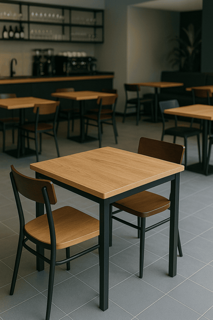 Mesa 60x60 Para Restaurante Cafetería Casino Terraza Comedor