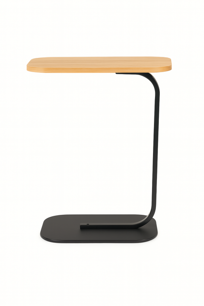 Mesa Lateral Auxiliar Minimalista Wood Negra