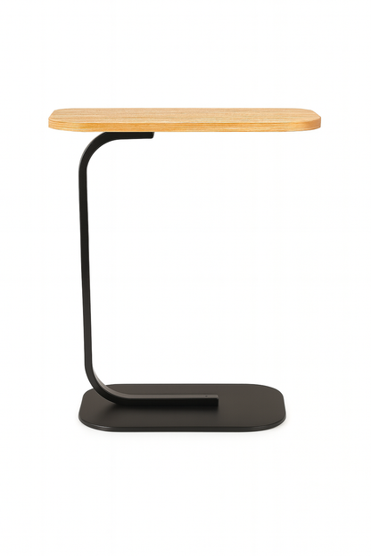 Mesa Lateral Auxiliar Minimalista Wood Negra