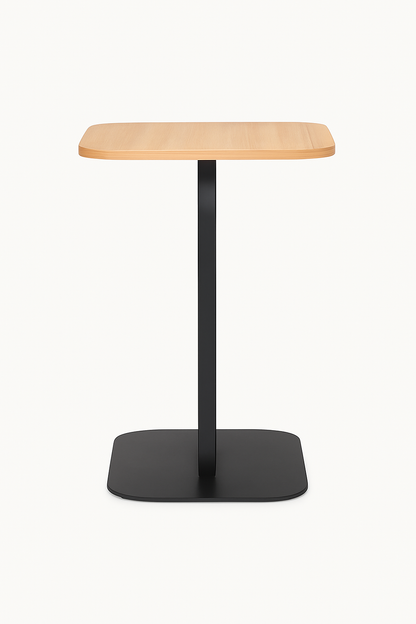 Mesa Lateral Auxiliar Minimalista Wood Negra