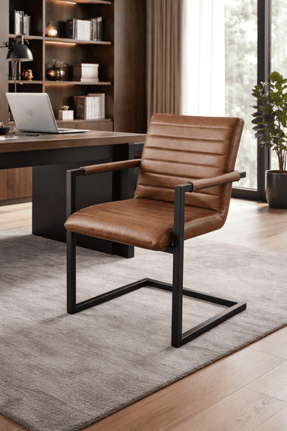 Butaca o Sitial Milano Oficina Salón Marron