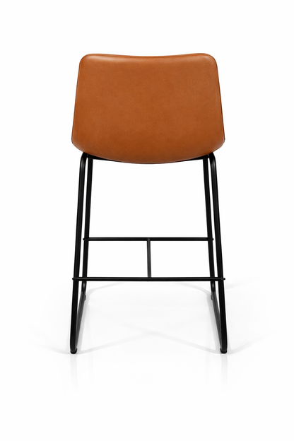 Pack 2 Taburetes Burgos Piso De Bar O Terraza 66cm Marron
