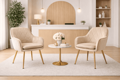 Butaca Sitial Velvet Diamond Beige